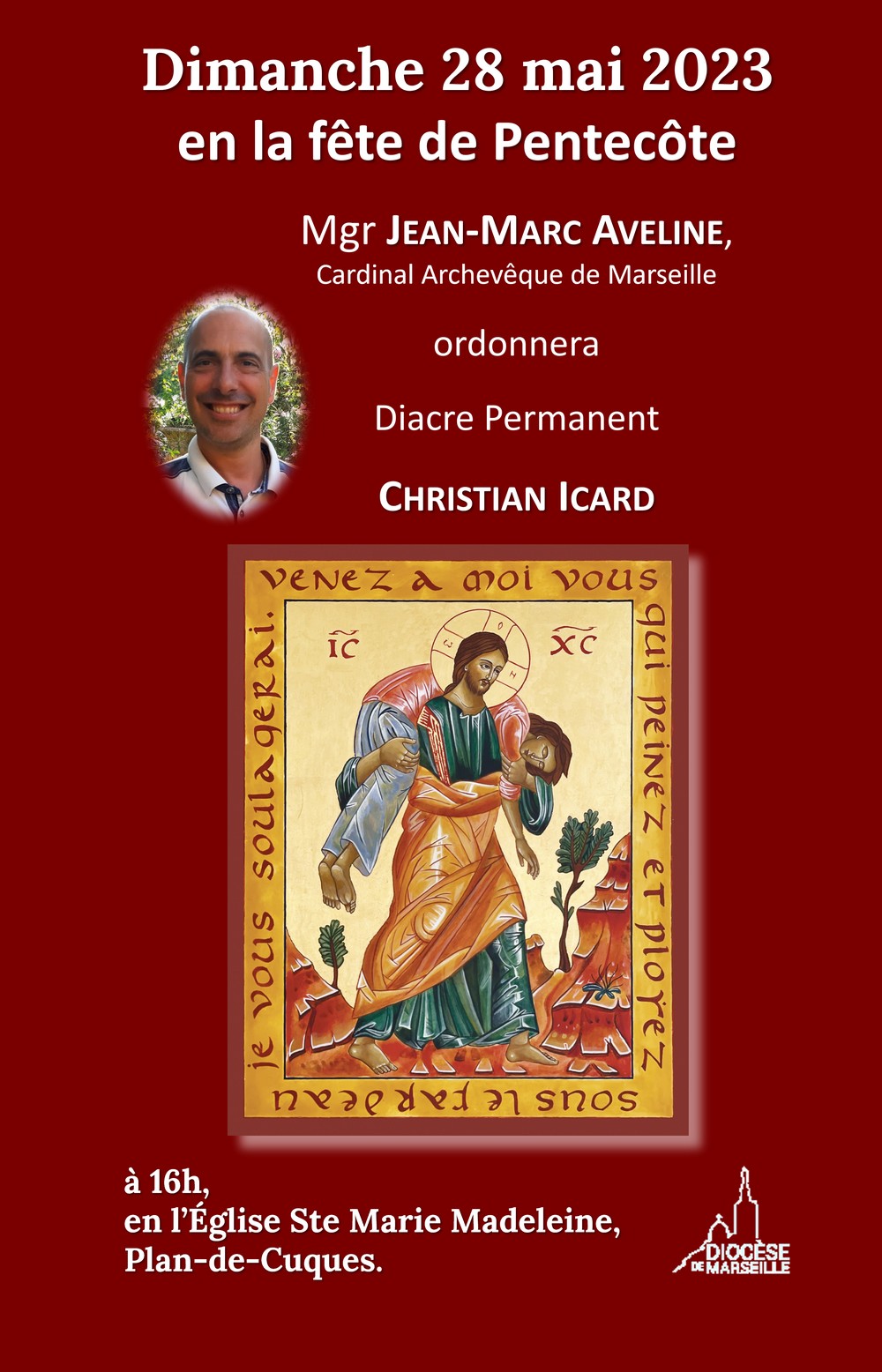 Ordination au diaconat permanent de Christian Icard Diocèse de Marseille