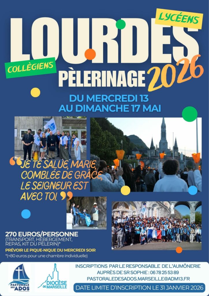 lourdes ados 2026