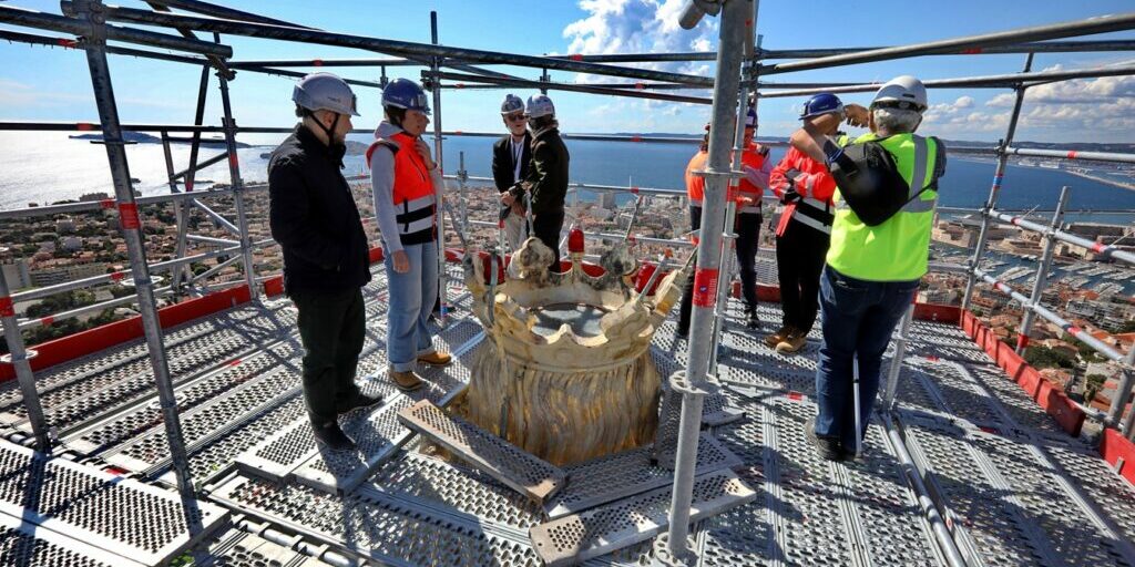 notre dame de la garde Marseille chantier de renovation Notre Dame De La Garde